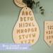 Paper Dragon 2 Wooden Signs with Engraving - Pennant Numbers 1-10 & Pear Alphabet - Ideal First Class Gift & Classroom Decoration - Natural Wood Set - Buy Online on GoSupps.com