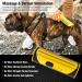 King Komb Deshedding Tool | Self-Cleaning Retractable Blades | 3 Metal Edges & Rubber Bristles | Large Yellow | Grooming Brush for Top & Undercoat - Buy Online on GoSupps.com