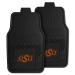 FANMATS 11822 Oklahoma State Cowboys 2-Piece Heavy Duty Vinyl Car Mat Set, Front Row Floor Mats, All Weather Protection, Universal Fit, Deep Resevoir Design Front Vinyl