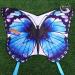 Mint's Colorful Life Butterfly Kite - Easy-to-Fly Large Single Line Kite for Kids & Adults | Perfect for Beach Fun | 300 FT String & Kite Handle Included (Blue) - Buy Online on GoSupps.com