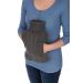 FiNeWaY 2L Hot Water Bottle Body Warmer with Pocket for Back Neck Shoulder Leg Arthritis Pain Relief Aches Cramp (Knitted Grey)