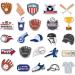 Anor Wishlife Baseball Waterproof Stickers (50pcs) for Bottles, Luggages, Laptop, Skateboard, Cars & More - Buy Online on GoSupps.com
