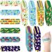 240 Pcs 6 Styles Kids Fabric Bandages Flexible Self Adhesive Bandage Wrap Cartoon Bandages for Boys Breathable Bandages Protect Scrapes and Cuts for Girls Boys Children Toddlers (Cool)