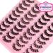 Focipeysa False Lashes Natural Look 20 Pairs Strip Fluffy D Curl Fake Eyelashes Pack 4 Styles Mixed Volume Eye Lashes Multipack A01 - Buy Online on GoSupps.com