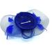Ladies Royal Blue Feather Fascinator Clip/Headband Weddings Races Royal Ascot Hair Piece - Buy Online on GoSupps.com