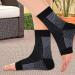 Plantar Fasciitis Socks - Ankle Compression Sleeve for Heel and Arch Support | Small-Medium White | Men and Women - Buy Online on GoSupps.com