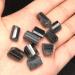 Natural Crystal Rough Natural Quartz Crystal 10Pcs Pure Natural Black Tourmaline Crystal coarse Stone Specimen Block Artwork Home Office Decor
