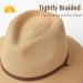 Women's UPF 50+ Khaki Straw Sun Hat with Wide Brim and Wind Lanyard for Summer - Medium-Large - Buy Online on GoSupps.com
