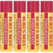 Burt's Bees Lip Balm Moisturizing Lip Care for All Day Hydration 100% Natural Pomegranate with Beeswax & Fruit Extracts (4 Pack) 0.15 Ounce (Pack of 4) - Buy Online on GoSupps.com