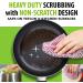Heavy Duty Non Scratch Scouring Pads and Pot Scrubbers - Durable Mesh Dish Cloth - Odor-Free Pan Cleaner - Korea Made 2PCs - Buy Online on GoSupps.com