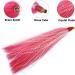 Fishing Bucktail Teasers Saltwater Kit - 12pcs Copper Tube Flash Skirts for Fluke Rig Fishing - Pink Teasers Plugs - Buy Online on GoSupps.com
