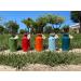 Terre Di San Vito Extra Virgin Olive Oil 475ml | Sky Blue Terracotta Jar | 100% Organic, Locally Grown, Hand-painted Jar | Handmade Storage Vessel - Buy Online on GoSupps.com