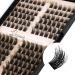 Lashview lash cluster 144 PCS 3D cluster lashes diy cluster eyelash extensions mega volume reusable individual lashes cluster volume look super thin band & soft (bdd09.16mix) 9ZBDD09-144