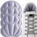Sulpo 4 pairs of heel cushion set - heel pillow made of sponge heel protection heel cushion for friction and bubbles - shoe repair heel saver for too large shoes gray