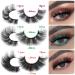 24 Pairs Mink Fluffy False Eyelashes 20MM Wispy Thick Volume D Curl - Multipack of A-Fluffy 6 Styles - Buy Online on GoSupps.com