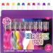 Hair Chalk Pens Set - Creative Hair Chalk Stylist Salon for Girls - Temporary Hair Color Kit with 10 Rainbow Hair Chalk Pens- Festival, Party Dress Up - Washable Hair Dye Set for Kids Age 6+