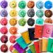 Cosmetic Grade Mica Powder 24x0.15 Oz Color Set Assortment - Organic Coloring Pigment for Epoxy, Soap Making, Lip Gloss, Body Butter, Candle Making, Bath Bomb, Resin Art, Acrylic Nails 24*0.15 Oz - BAGS