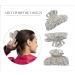 Metal Antique Silver Plated Crystal Rhinestone Hair Claw | Anti-Slip Large Hair Clip for Thin & Thick Hair - Stylish Hair Accessory - Buy Online on GoSupps.com
