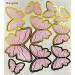 Hazyore Pink Butterfly Cake Toppers  11pcs Butterfly Cupcake Toppers Happy Birthday Metal Gold Cake Topper for Girls Women's Birthday Cake Party Decorations - Buy Online on GoSupps.com