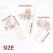 Oriamour Bridal Wedding Crystal Hair Pins - Pack of 6 (Rose Gold) | Wedding Hair Accessories for Women and Girls - Buy Online on GoSupps.com