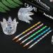 7 Pcs Nail Art Manicure Tools Set 2 Nail Art Pen Holder Nail Dappen Dish Acrylic Liquid Powder Crystal Cup Glass Bowl and 5 Acrylic 3D Painting Drawing Nail Brush Pen for Acrylic Liquid - Buy Online on GoSupps.com