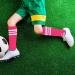 Kids Toddler Soccer Socks - 2 Pack Knee High Cotton Striped Tube Socks (3-6 Years) - Hot Pink/White, Black/White - Buy Online on GoSupps.com