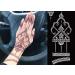 DIVAWOO 12 Sheet Henna Tattoo Stencils - Self-Adhesive Temporary Tattoo Stickers, Black Indian & Arabian Designs - Buy Online on GoSupps.com