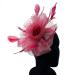 Ladies Feather Fasciantor Clip/Aliceband Hair Piece Weddings Races Royal Ascot (Burgundy) - Buy Online on GoSupps.com