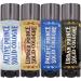 Solid Colognes Travel Variety Gift Set Sampler. Includes 1 chapstick size stick of each of our 4 famous scents. Best Gift Present for men men's 0.15 Ounce (Pack of 4) All Set