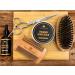 Naturenics Premium Beard Grooming Kit - 100% Organic Beard Care Set with Beard Oil, Brush, Comb, Balm, Scissors, Bamboo Box & eBook - Buy Online on GoSupps.com