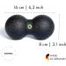 Buy Blackroll Duoball Set for Self-Massage | Fascia Balls for Neck & Back Relief | Medium Hardness | Made in Germany | 8cm & 12cm Duo Set - Buy Online on GoSupps.com
