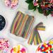 Mijoma Acid Fruit Rubber Strip Set - Vegan Halal Natural Dyes - Strawberry Kola Tutti Frutti - Delicious Sour Candy for Every Occasion - 900g - Buy Online on GoSupps.com