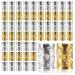 Hair Cuffs for Braids 120 Pieces Aluminum Dreadlocks Beads Adjustable Hair Jewelry Rings for Braids Hair Decorations (Gold Silver)