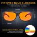 99.9% Blue Light Blocking Glasses for Sleep - Amber Nighttime Eyewear - Transform Prescription & Reading Glasses into Blue Blockers - Buy Online on GoSupps.com