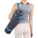 ProsourceFit Yoga Mat Carrying Sling - Adjustable Strap, 152cm Long, Cotton Aqua - Buy Online on GoSupps.com