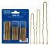 Ponik's Metal Hairpins 3 Sizes Hair Clips Bobby Pins U-Shape Gold 100 Pieces