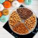 Jaybee's Gourmet Nuts Gift Basket - 4 Section 22 oz | Cashews, Almonds, Toffee & Honey Roasted Peanuts | Kosher | Father's Day, Birthday, Holiday Gift - Buy Online on GoSupps.com