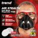 Trend Air Stealth Dust Mask Half Mask with Replaceable Twin HEPAC Filters for Woodworking Building & Construction Work Medium/Large Respirator - Buy Online on GoSupps.com