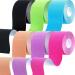 6 Rolls Kinesiology Tape Elastic Hypoallergenic Sports Tape Waterproof Physio Tape for Pain Relief Muscle & Joint Support (Mixcolor)