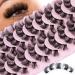 Lash Clusters D Curl Individual Cluster Lashes 100 pcs Fluffy Wispy Mink Lashes Extensions False Eyelashes DIY Lash Pack by EYDEVRO Dramatic D Curl Clusters