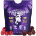 LITTLE DEATH Deep Sleep Gummies, 60 Pcs. 50 mg. Magnesium, Ashwagandha, Chamomile, Vitamin B6 Raspberry Flavor Melatonin Free, Sugar Free, Vegan, Made in USA