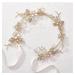 SWEETV Gold Flower-Leaf Bridal Headband | Wedding Hair Accessories for Brides - Buy Online on GoSupps.com