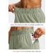 YYV Women's Running Shorts with Zipper Pockets - Quick-Dry Athletic Gym Shorts - Grey Sage, Medium - Buy Online on GoSupps.com