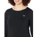 Under Armour Women's HeatGear Long-Sleeve T-Shirt - Black/Metallic Silver - Small - Buy Online on GoSupps.com