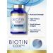 Carlyle Biotin 10000mcg Softgels - 300 Count, Max Strength, Non-GMO & Gluten Free Supplement - Buy Online on GoSupps.com