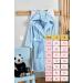 Ely Parker Children's Bathrobe for Boys & Girls | Super Soft Turkish Cotton Hooded Towel | Elephant Blue | Ages 7-8 - Buy Online on GoSupps.com
