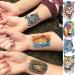 VANTATY Watercolor Animal Temporary Tattoos Set - 31 Sheets, 96+ PCS Realistic Waterproof Tattoo Stickers for Women, Men, and Kids - Buy Online on GoSupps.com