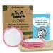 Ecoyou Smart Pads washable made of organic cotton 10 St. Pink Zero Waste WattPads + W schenetz made of cotton make-up remote pads + skin care guide reusable pads