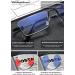Shop Lanomi Narrow Reading Glasses - Blue Light Filter Varifocal Half Frame Titan Metal +1.0 to +4.0 for Men & Women - Flexible Multifocal Aid - Buy Online on GoSupps.com