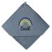 Upstitch Studio hooded towel for baby/baby towel (75x75cm) with names personalized for boys in blue made of 100% cotton baby towel 75 x 75 cm dark blue